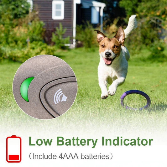 Ultrasonic Dog Bark Control & Training Aid - Handheld Anti-Barking Device, 100% Safe with Low Battery Indicator(Black)