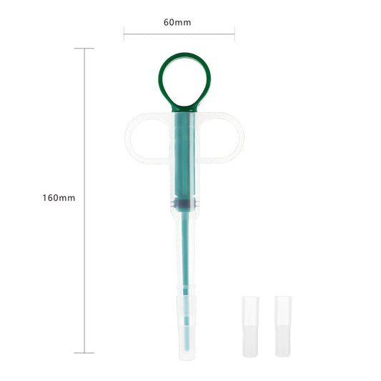 5-Pack 160mm Blue Pet Pill Shooter – Soft Silicone Tip Feeder for Cats Dogs