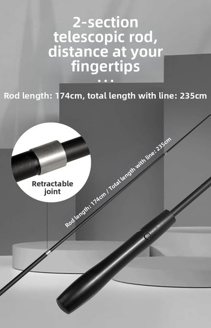 pet products Interactive LED telescopic pole cat teaser stick