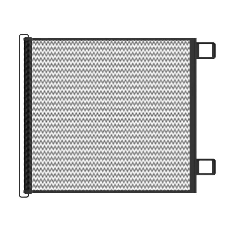 Expandable Pet Fence, made of PVC mesh material, easy to install, suitable for small dogs, cats, and various pets. No-drilling design effectively prevents pets from escaping, making it an ideal choice for stairs, corridors, and doorways.  （WHITE）