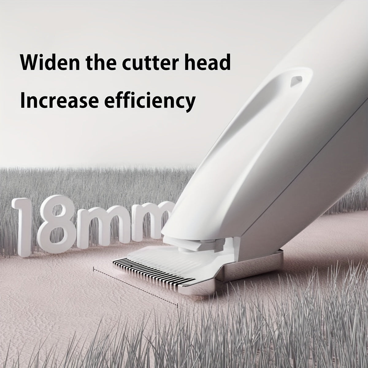 Low-Noise Pet Clipper for Dogs & Cats: Quiet Design to Reduce Stress, Rounded Blades for Gentle Grooming, 90-Minute Runtime