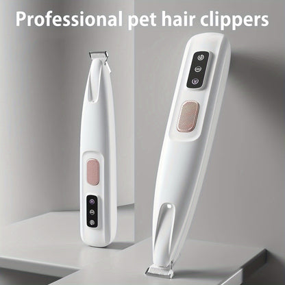 Low-Noise Pet Clipper for Dogs & Cats: Quiet Design to Reduce Stress, Rounded Blades for Gentle Grooming, 90-Minute Runtime
