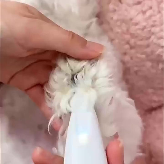 Low-Noise Pet Clipper for Dogs & Cats: Quiet Operation Reduces Stress, Rounded Blade Prevents Skin Irritation, 90-Min Runtime + Spare Blade Included