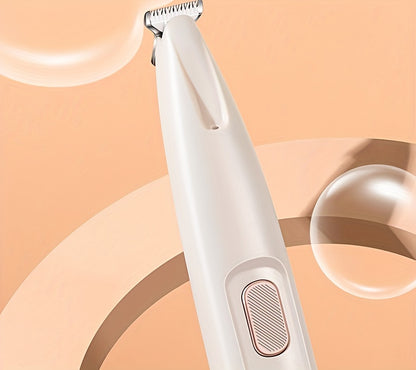 Low-Noise Pet Clipper for Dogs & Cats: Quiet Operation Reduces Stress, Rounded Blade Prevents Skin Irritation, 90-Min Runtime + Spare Blade Included