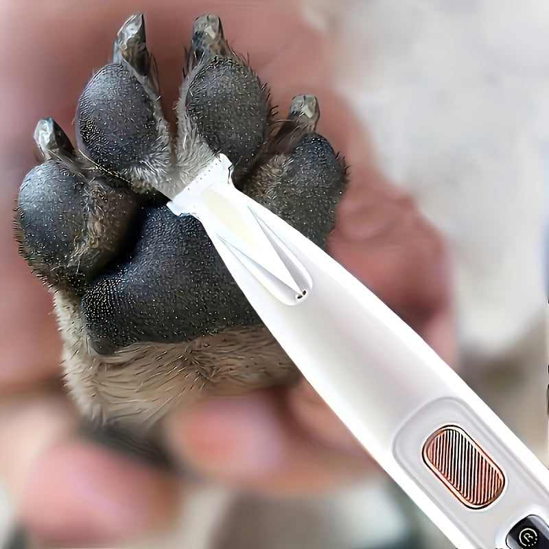 Low-Noise Pet Clipper for Dogs & Cats: Quiet Operation Reduces Stress, Rounded Blade Prevents Skin Irritation, 90-Min Runtime + Spare Blade Included