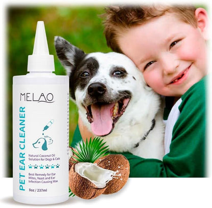 pet products Pet products Ear Cleanser for Dogs and Cats – Gentle Daily Ear Wash – Long Nozzle for Deep Ear Cleaning – Removes Wax, Odor & Moisture