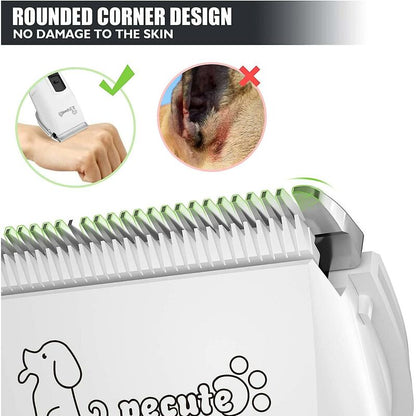Dog Clipper - Professional 3 Modes Dog And Cat Clipper For Long And Thick Hair, Cordless Rechargeable Electric Clipper