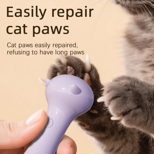 Electric Pet Nail File - Quiet & Safe Nail Trimmer for Dogs and Cats - Ergonomic Design - Safe Nail Filing - Compact and Easy to Use