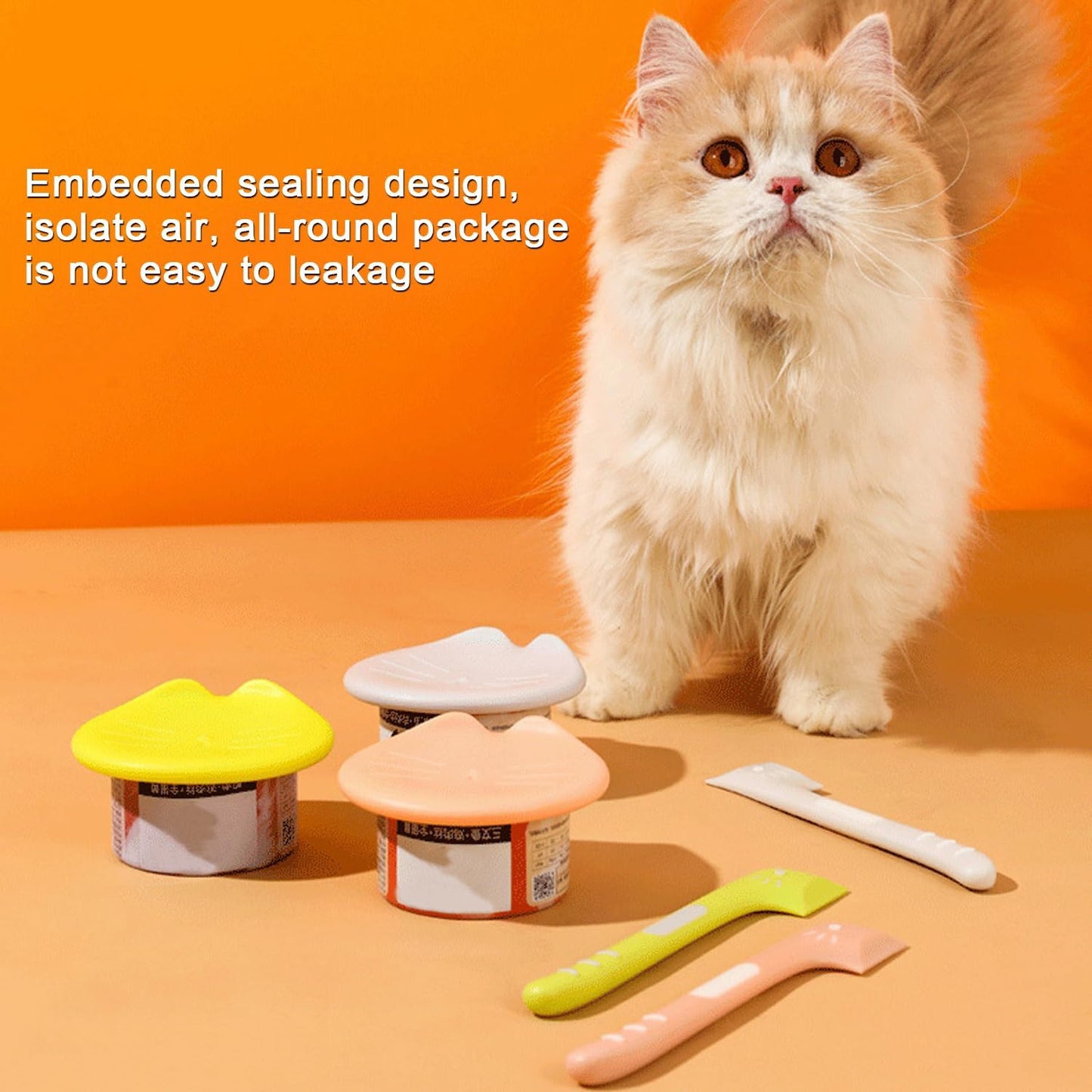 Can Lid - Keep-Fresh Lid - Cat Food Lid - Dog Food Lid - Silicone Lid - Cover Lid - Canned Food - Wet Food - Cans - Pet Supplies - Pet Accessories - Kitchen Utensils - Food Bowl Accessories - Multicolor - Pack of 3