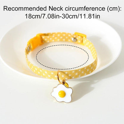Adjustable Pet Collar with Buckle and Bell for Kitten and Dog Wearable Accessory - Pink