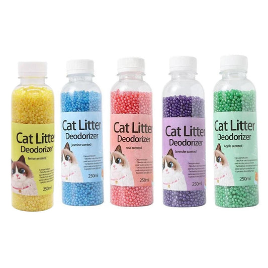 High Adsorption Cat Litter Deodorant Beads 250ml Long Lasting Odor Eliminator - Blue
