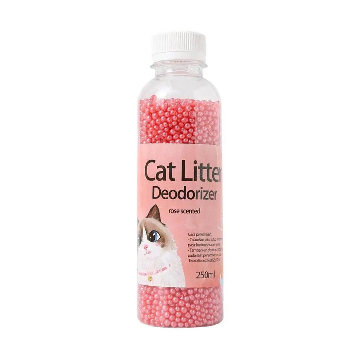 High Adsorption Cat Litter Deodorant Beads 250ml Long Lasting Odor Eliminator - Pink