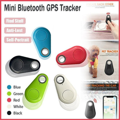 Smart Finder Locator Key Mini Bluetooth Tracker Dog Pet Tag Tracer - Blue