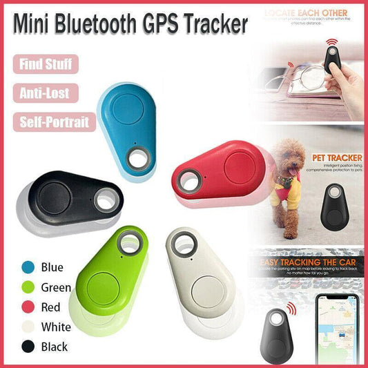 Smart Finder Locator Key Mini Bluetooth Tracker Dog Pet Tag Tracer - Blue