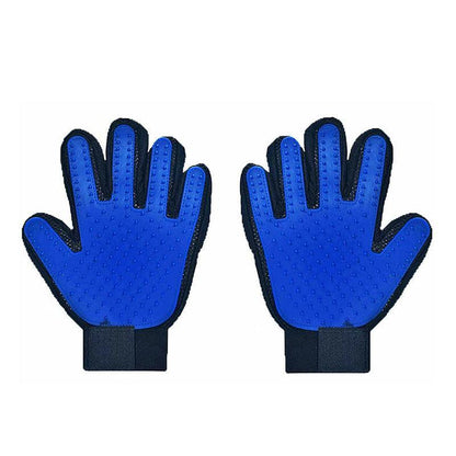 Pet Dog Cat Massage Hair Removal Grooming Comb Touch Cleaning Brush Magic Glove - Pink Right Hand