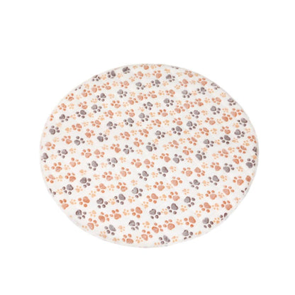 Waterproof Dog Pads Round Diaper Pads Pet Training Pads for Puppies and Dogs - Khaki-75cm