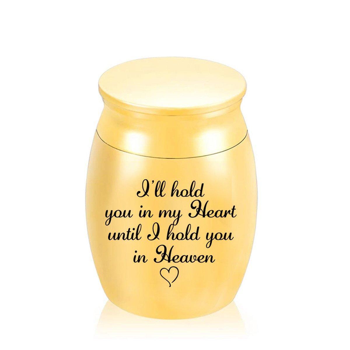 Cremation Urn Holder for Ashes Small Dog Cat Pet Memorial Keepsake Box Funeral - Black