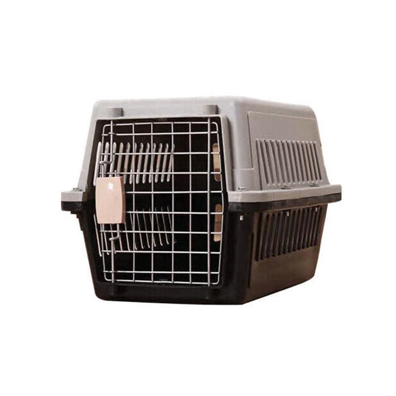 Portable Pet Travel Carrier Crate for Dog Cat Rabbit Ventilated Transport Box - Blue
