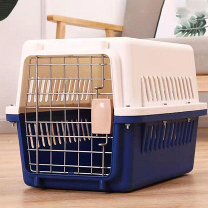 S Size Dog Cat Rabbit Portable Tote Crate Pet Carrier Kennel Travel Airline Carry Bag - Brown