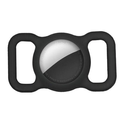 Silicone Collar Attachment Case Compatible with Tracking Device for Pets - Black
