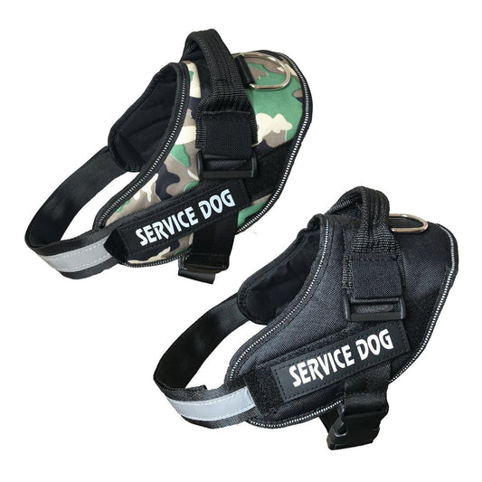 Adjustable Dog Vest Harness for Small Medium Dogs Comfortable No Pull Design - Camouflage-L