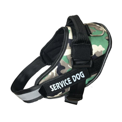 Adjustable Dog Vest Harness for Small Medium Dogs Comfortable No Pull Design - Camouflage-L