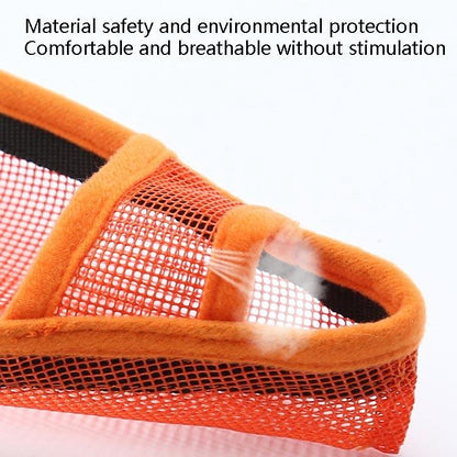 Dog Mouth Cover Anti-Bite Mesh Dog Mouth Cover Medium And Large Dogs Anti-Drop Mask M Orange