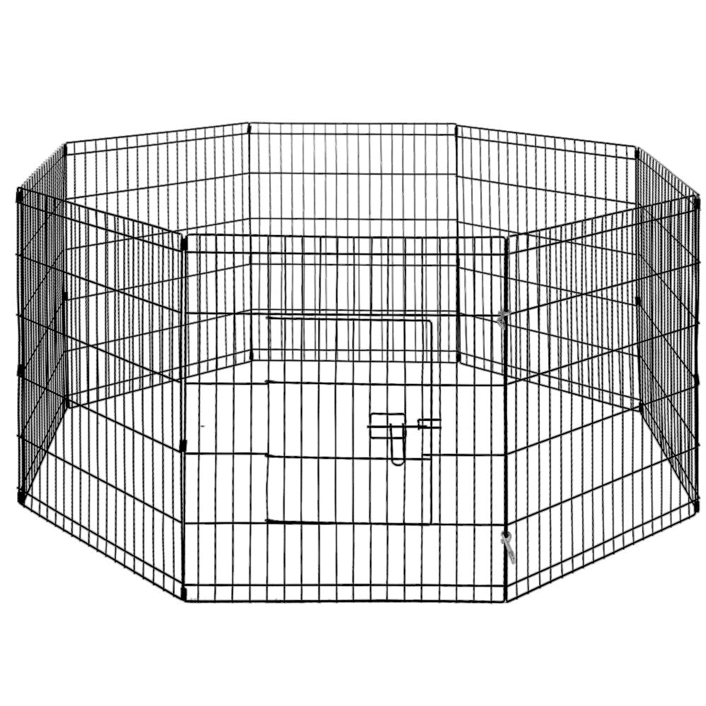 30 8 Panel Pet Dog Playpen Puppy Exercise Cage Enclosure Fence Play Pen"