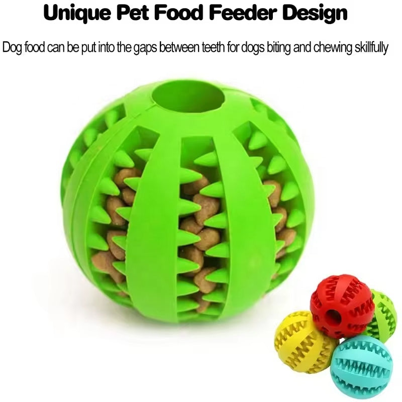 Cyan TPR Dog Chew Ball Set – 3-Piece Size Combination (Small, Medium, Large) with Food Hiding Design for Teeth Cleaning and Mental Stimulation in Australia