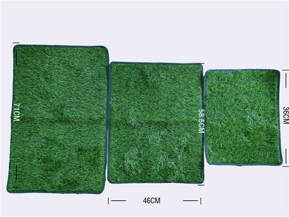 S Size Realistic Artificial Grass Dog Potty Pad - Indoor/Outdoor Pet Training Turf, Easy to Clean PE & TPR Material