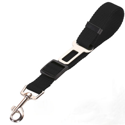 Black 5PCS Universal Adjustable Pet Car Safety Seat Belt | Heavy Duty Retractable Harness Restraint | Anti-Jump Window Safety Clip